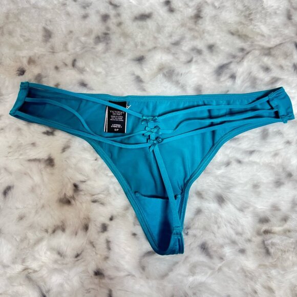 Victoria secret V string panties thong ribbon bow strappy detail back Sexy y2k - Picture 2 of 8